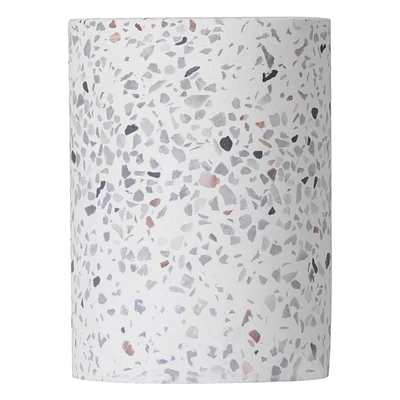 White Terrazzo Lamp Base, 5.5"