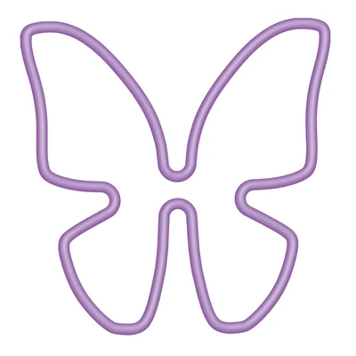 Purple Butterfly Wall Neon Sign