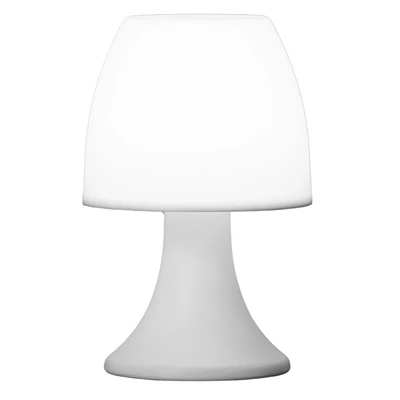 White Mini Mushroom Lamp, 7.8"