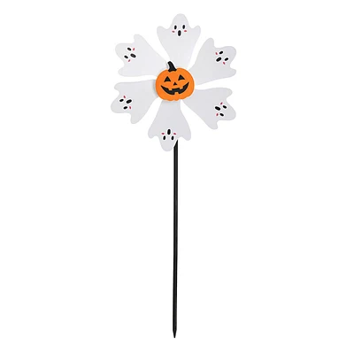 Pumpkin Ghost Whirligig, 41"