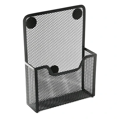 Metal Mesh Magnetic Hanging Organizer, Black