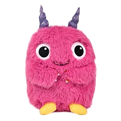 Pink Monster Shaped Throw Pillow, 20x11