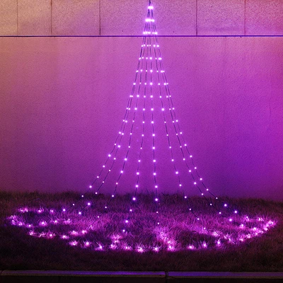 200-Count LED Purple Wire Garland Light