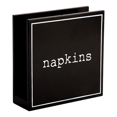 Black & White Napkin Holder