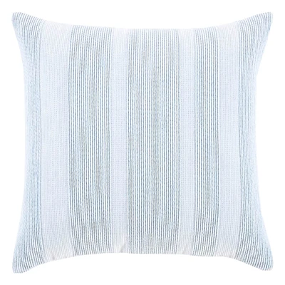 Providence Striped Cotton Velvet Throw Pillow