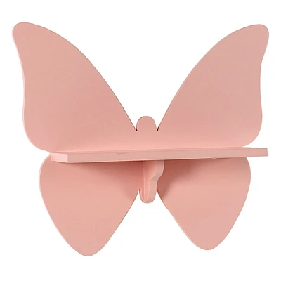 Tiny Dreamers Pink Butterfly Wall Shelf, 15x13.5