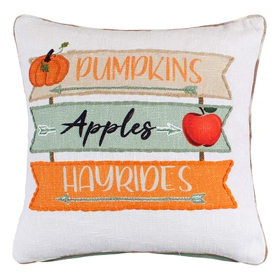 Orchard Signs Printed Throw Pillow, 18"