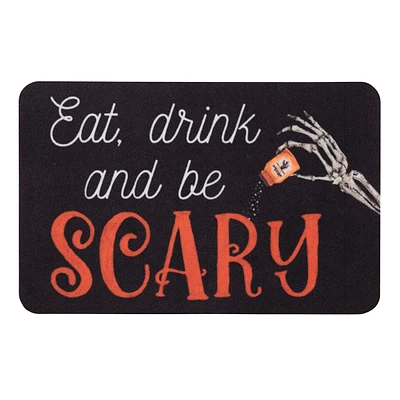 Eat Drink Be Scary Halloween Echo Mat, 17x27