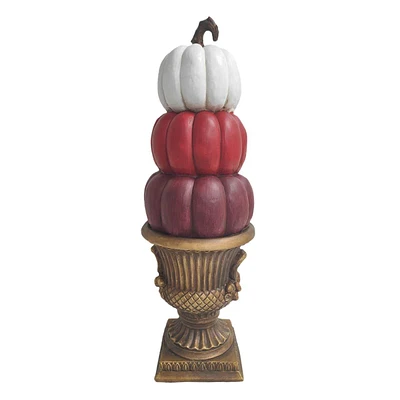 Pumpkin Stack with Urn, 30"