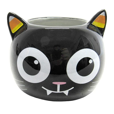 Black Cat Ceramic Planter, 5"