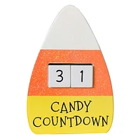 Halloween Candy Corn Countdown Table Sign, 5.9"