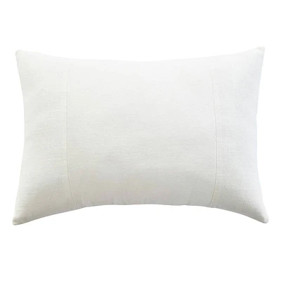 Crosby St. Cotton Slub & Velvet Throw Pillow