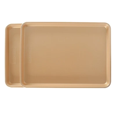 Nordic Ware 2-Pack Gold Nonstick Half Sheet Pans