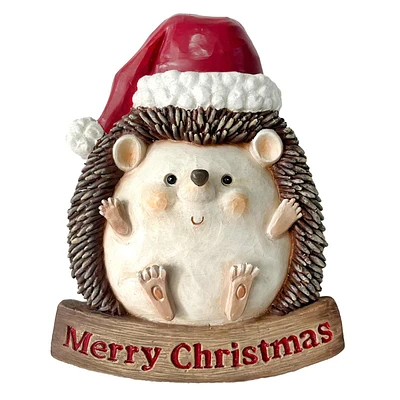 Merry Christmas Hedgehog Wall Decor, 8X10