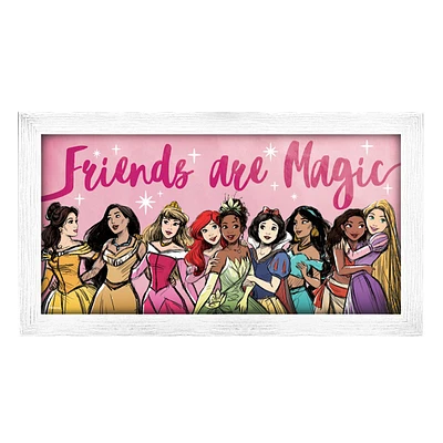 Framed Friends are Magic Princess Wall Art, 18x10