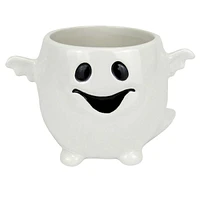 White Ghost Ceramic Planter, 6"