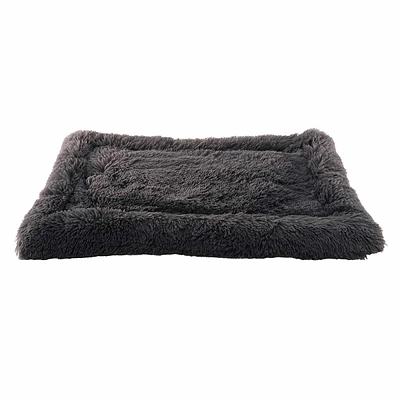 Grey Eyelash Tufted Pet Mat, 35x23