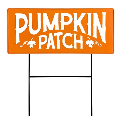 Pumpkin Patch Yard Stake, 20"