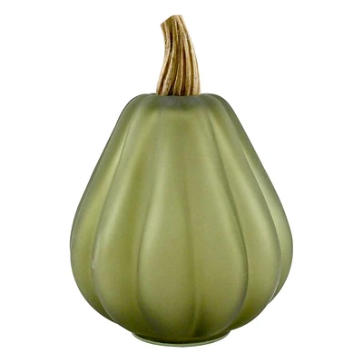 Green Glass Pumpkin