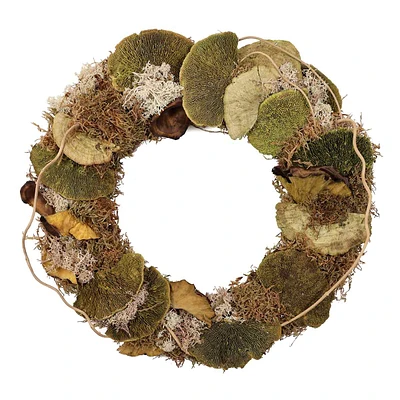 DRIED MUSHROOM WREATH