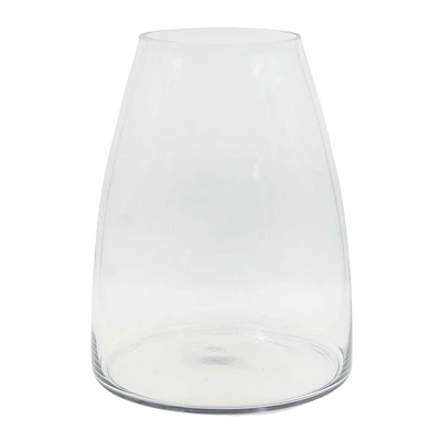 Oversized Clear Glass Vase, 15"