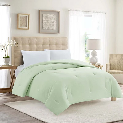 Aqua Microfiber Comforter, Full/Queen