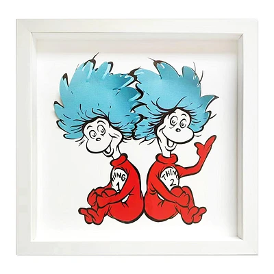 Dr. Seuss Thing 1 & Thing 2 Folded Paper Wall Decor, 12"