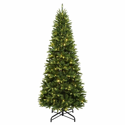 (C7) Pre-Lit LED Iris Spruce Christmas Tree, 9'