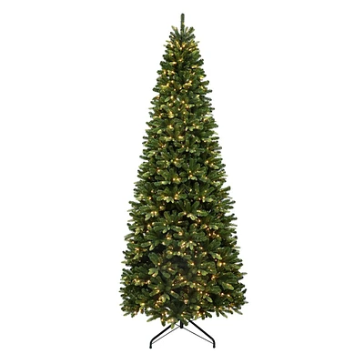 (D2) Pre-Lit LED Alberta Spruce Christmas Tree, 12'