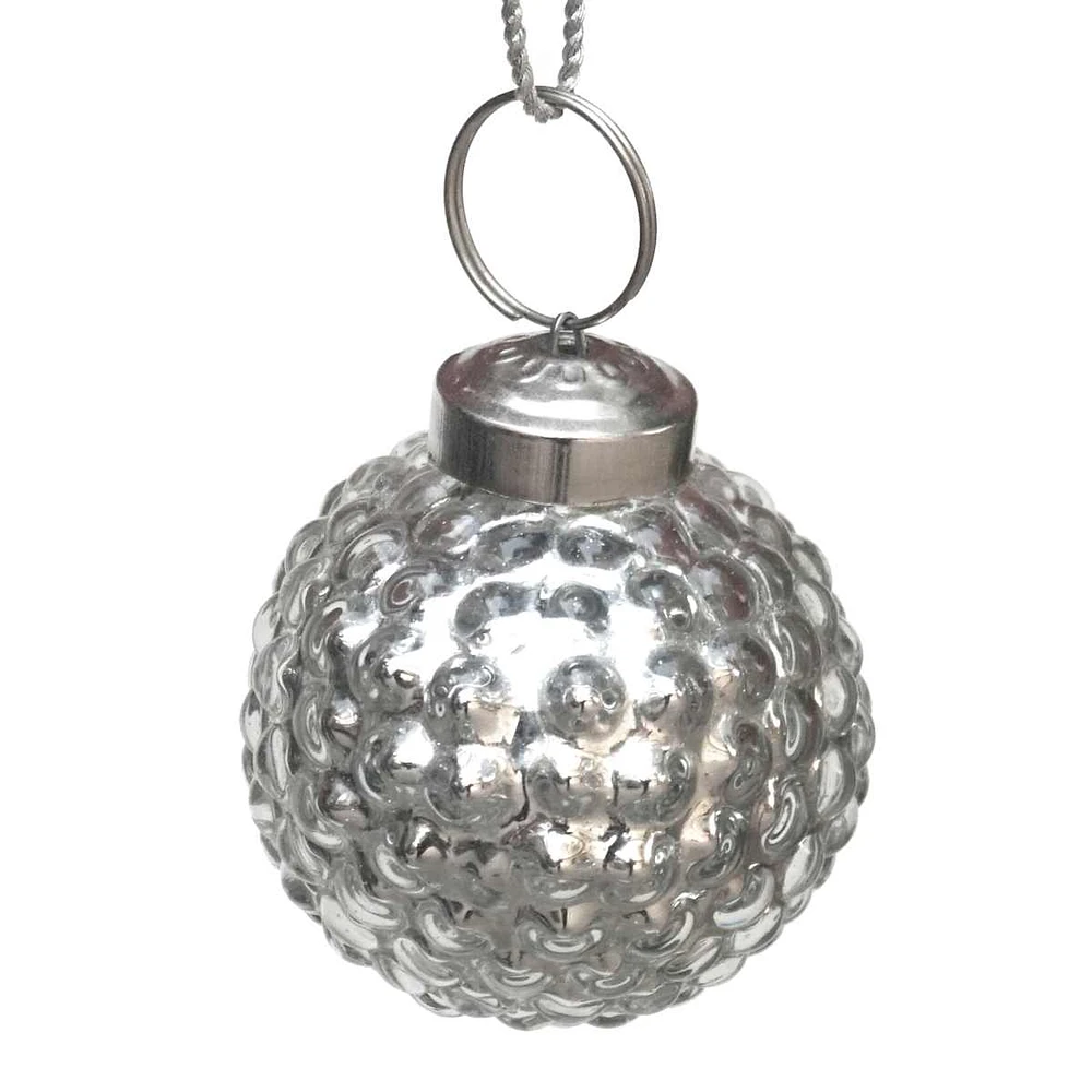 Providence Silver Mini Glass Ornament