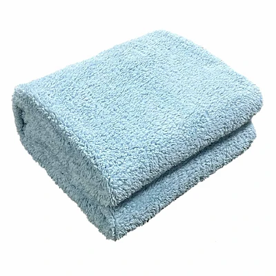 Light Blue Sherpa Throw Blanket, 50x60