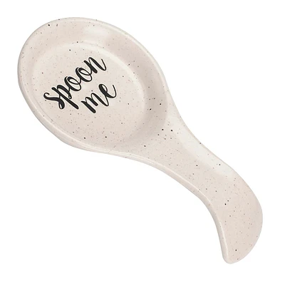 Farmhouse Speckled Stoneware Spoon Me Spoon Rest