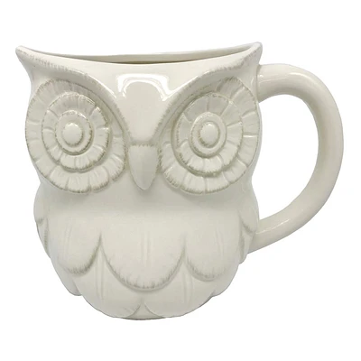 Owl Mug Vintage White