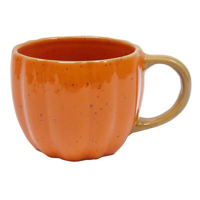 Pumpkin Shaped Ceramic Mug