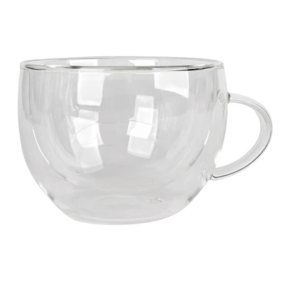 Glass Cappuccino Mug, 11oz