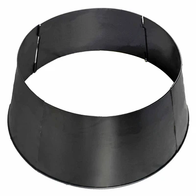 Matte Black Metal Tree Collar, 25"