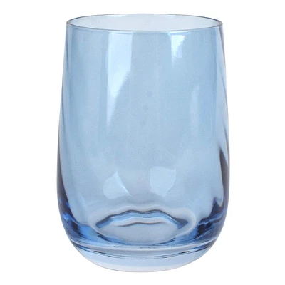 Providence Blue Twisted Glass Cup