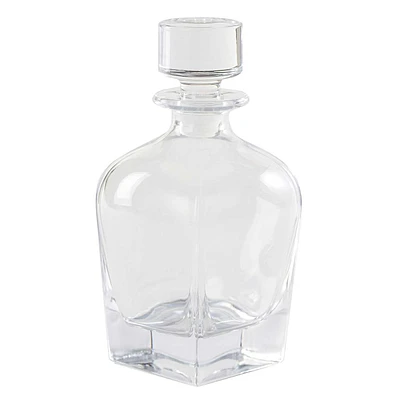 Semi-Round Glass Decanter, 23.7oz