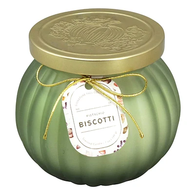 Pistachio Biscotti Scented Pumpkin Jar Candle