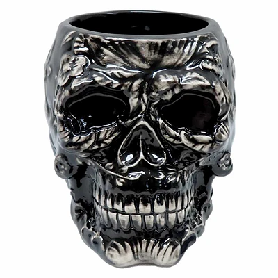 Black Skull Kitchen Utensil Holder, 8x6