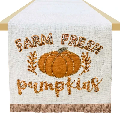 Farm Fresh Pumpkin Table Runner, 72x13