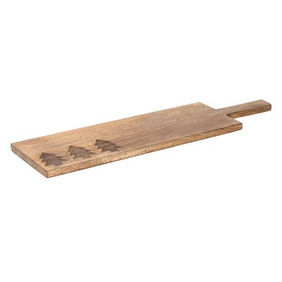 Wooden Tree Serving Board, 23x6