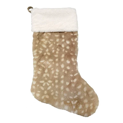 19in Fawn Fur Stocking