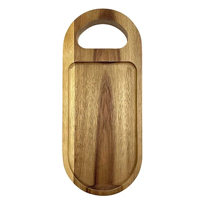 Acacia Wood Rectangle Serving Board, 13.75"