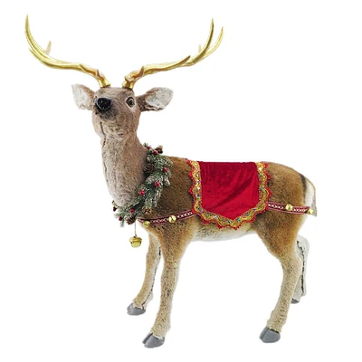 Classic Christmas Brown Christmas Reindeer Decor, 36"