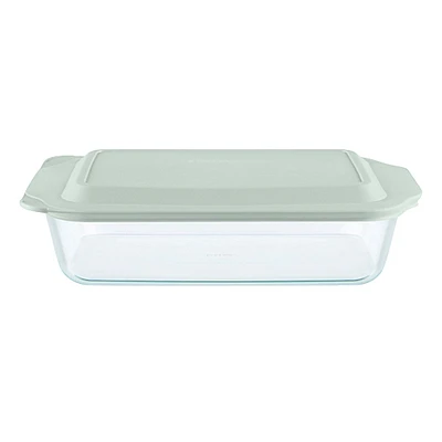 Pyrex Deep Dish Baking Dish with Sage Lid