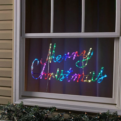 Merry Christmas Script Wire Frame Light, 31.5"