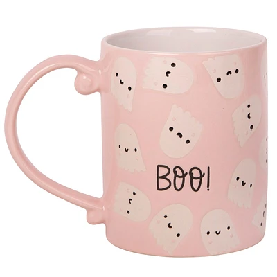 Pink Boo! Ghost Mug, 15oz