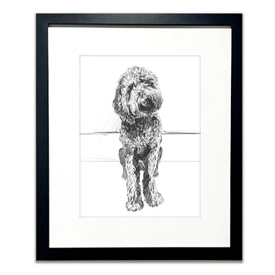 Glass Framed Good Boy Wall Art, 24x20