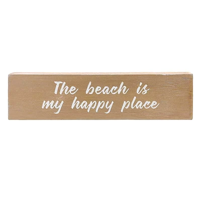 The Beach Is My Happy Place Sign, 9"